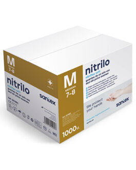 GUANTE NITRILO SIN POLVO AZUL 3GRS